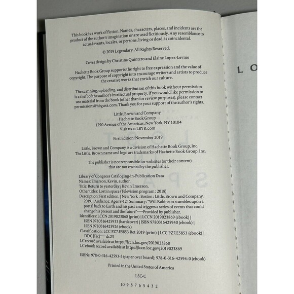 Lost in Space: Return to Yesterday By Kevin Emerson 2019 Sci-Fi Science Fiction - Picture 3 of 4